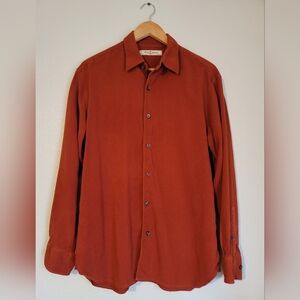 Tommy Bahama long sleeve shirt, terracotta color, size m.